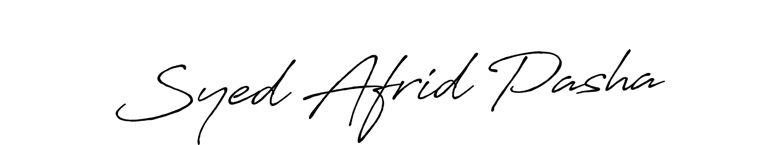 Syed Afrid Pasha stylish signature style. Best Handwritten Sign (Antro_Vectra_Bolder) for my name. Handwritten Signature Collection Ideas for my name Syed Afrid Pasha. Syed Afrid Pasha signature style 7 images and pictures png