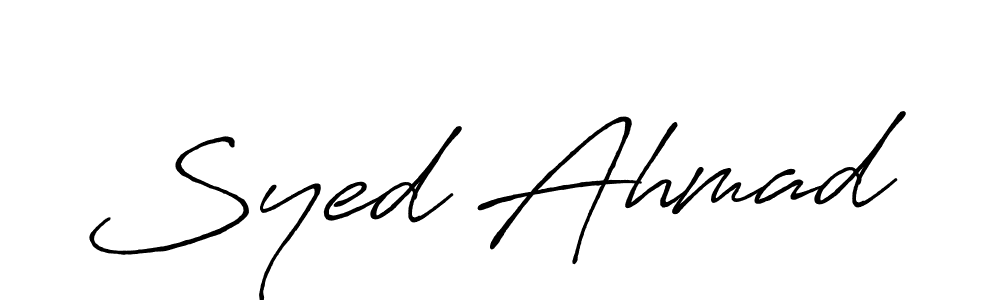 Similarly Antro_Vectra_Bolder is the best handwritten signature design. Signature creator online .You can use it as an online autograph creator for name Syed Ahmad. Syed Ahmad signature style 7 images and pictures png