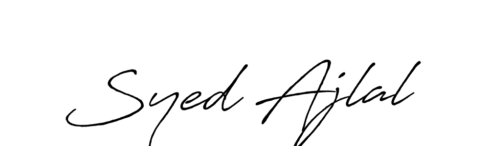 How to Draw Syed Ajlal signature style? Antro_Vectra_Bolder is a latest design signature styles for name Syed Ajlal. Syed Ajlal signature style 7 images and pictures png