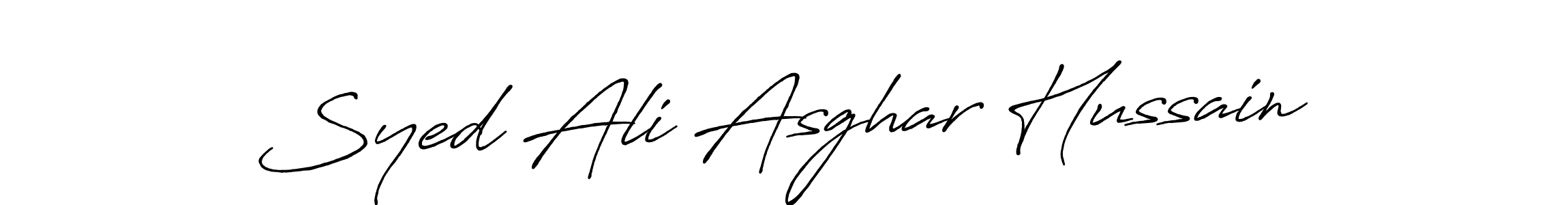 How to make Syed Ali Asghar Hussain signature? Antro_Vectra_Bolder is a professional autograph style. Create handwritten signature for Syed Ali Asghar Hussain name. Syed Ali Asghar Hussain signature style 7 images and pictures png