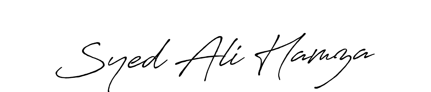 It looks lik you need a new signature style for name Syed Ali Hamza. Design unique handwritten (Antro_Vectra_Bolder) signature with our free signature maker in just a few clicks. Syed Ali Hamza signature style 7 images and pictures png