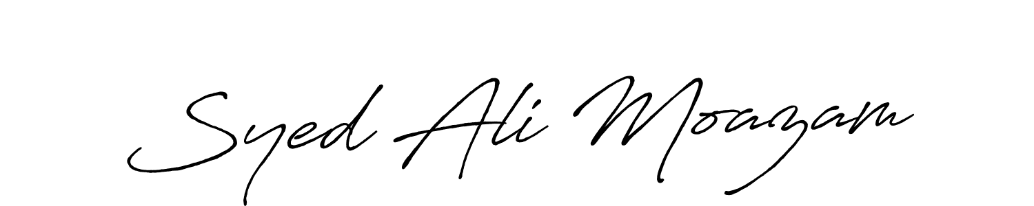It looks lik you need a new signature style for name Syed Ali Moazam. Design unique handwritten (Antro_Vectra_Bolder) signature with our free signature maker in just a few clicks. Syed Ali Moazam signature style 7 images and pictures png