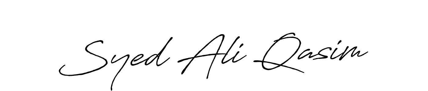 Also we have Syed Ali Qasim name is the best signature style. Create professional handwritten signature collection using Antro_Vectra_Bolder autograph style. Syed Ali Qasim signature style 7 images and pictures png