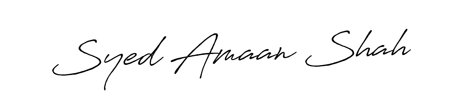 How to make Syed Amaan Shah signature? Antro_Vectra_Bolder is a professional autograph style. Create handwritten signature for Syed Amaan Shah name. Syed Amaan Shah signature style 7 images and pictures png