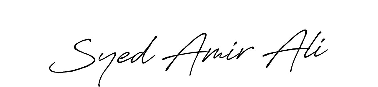 Also we have Syed Amir Ali name is the best signature style. Create professional handwritten signature collection using Antro_Vectra_Bolder autograph style. Syed Amir Ali signature style 7 images and pictures png