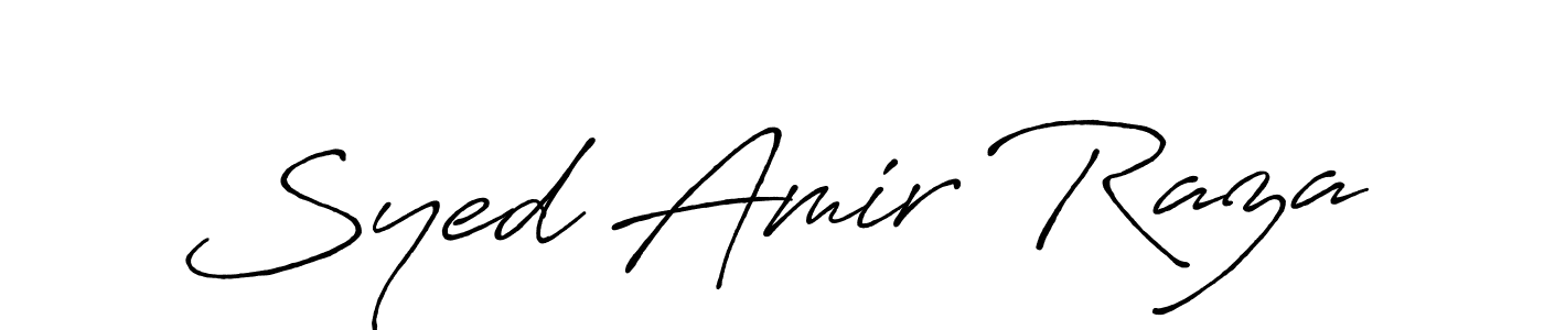 The best way (Antro_Vectra_Bolder) to make a short signature is to pick only two or three words in your name. The name Syed Amir Raza include a total of six letters. For converting this name. Syed Amir Raza signature style 7 images and pictures png