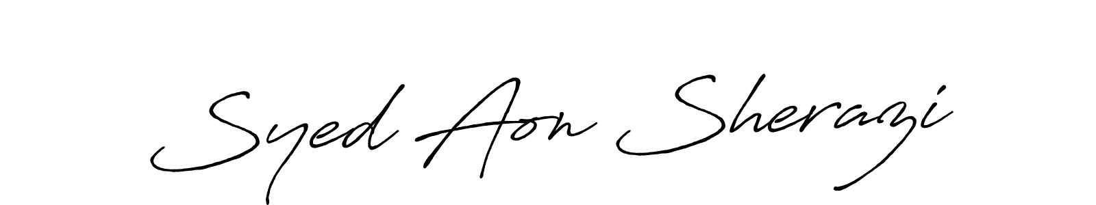 Make a short Syed Aon Sherazi signature style. Manage your documents anywhere anytime using Antro_Vectra_Bolder. Create and add eSignatures, submit forms, share and send files easily. Syed Aon Sherazi signature style 7 images and pictures png