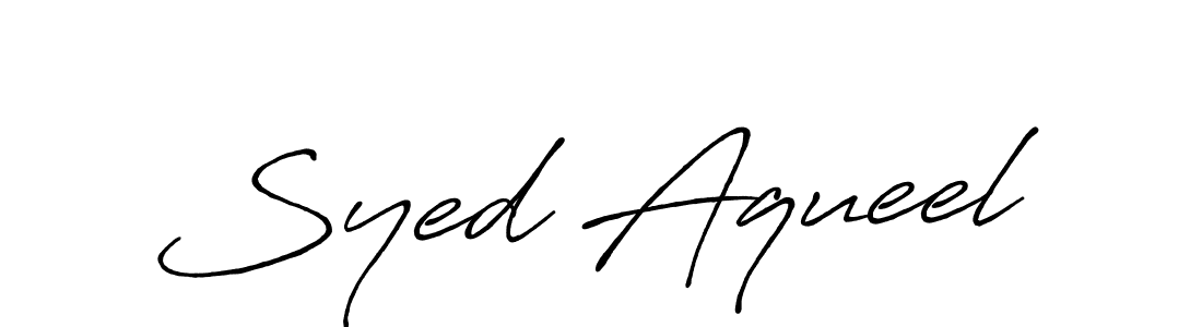 How to Draw Syed Aqueel signature style? Antro_Vectra_Bolder is a latest design signature styles for name Syed Aqueel. Syed Aqueel signature style 7 images and pictures png