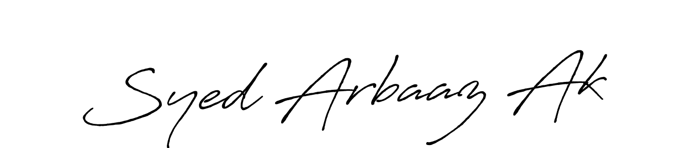 How to make Syed Arbaaz Ak signature? Antro_Vectra_Bolder is a professional autograph style. Create handwritten signature for Syed Arbaaz Ak name. Syed Arbaaz Ak signature style 7 images and pictures png