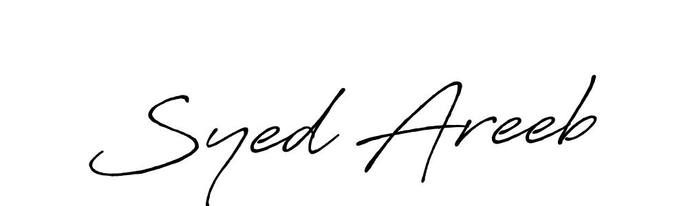 Syed Areeb stylish signature style. Best Handwritten Sign (Antro_Vectra_Bolder) for my name. Handwritten Signature Collection Ideas for my name Syed Areeb. Syed Areeb signature style 7 images and pictures png