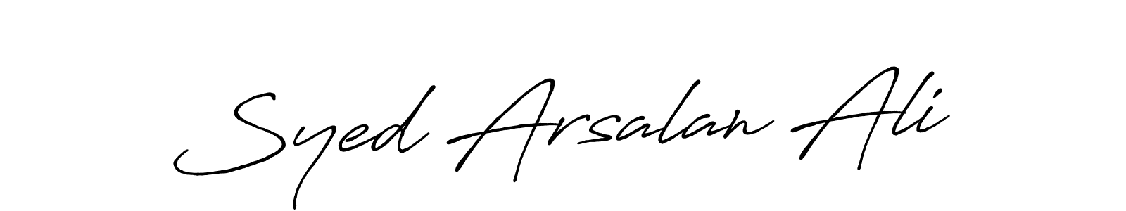 You can use this online signature creator to create a handwritten signature for the name Syed Arsalan Ali. This is the best online autograph maker. Syed Arsalan Ali signature style 7 images and pictures png