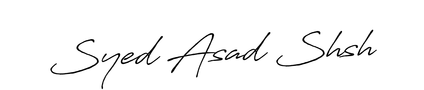 It looks lik you need a new signature style for name Syed Asad Shsh. Design unique handwritten (Antro_Vectra_Bolder) signature with our free signature maker in just a few clicks. Syed Asad Shsh signature style 7 images and pictures png