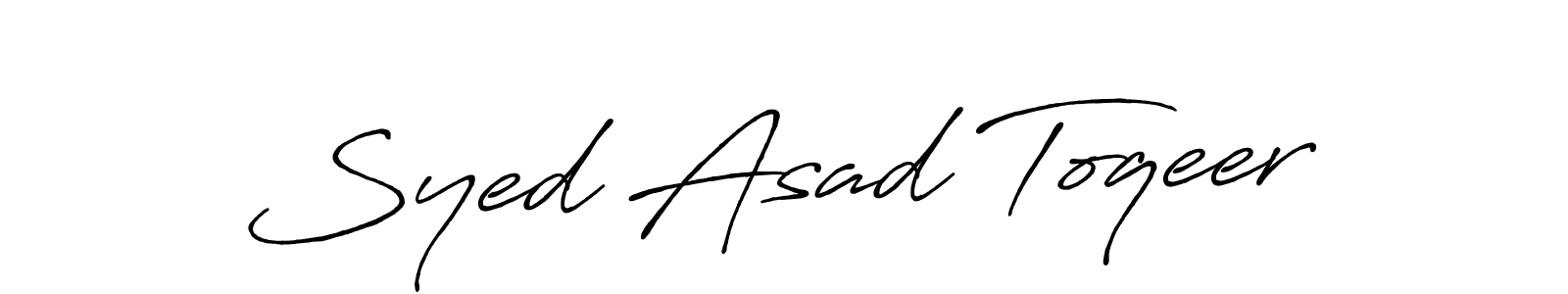 Make a beautiful signature design for name Syed Asad Toqeer. Use this online signature maker to create a handwritten signature for free. Syed Asad Toqeer signature style 7 images and pictures png