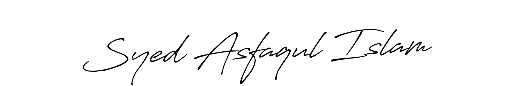 Make a beautiful signature design for name Syed Asfaqul Islam. With this signature (Antro_Vectra_Bolder) style, you can create a handwritten signature for free. Syed Asfaqul Islam signature style 7 images and pictures png