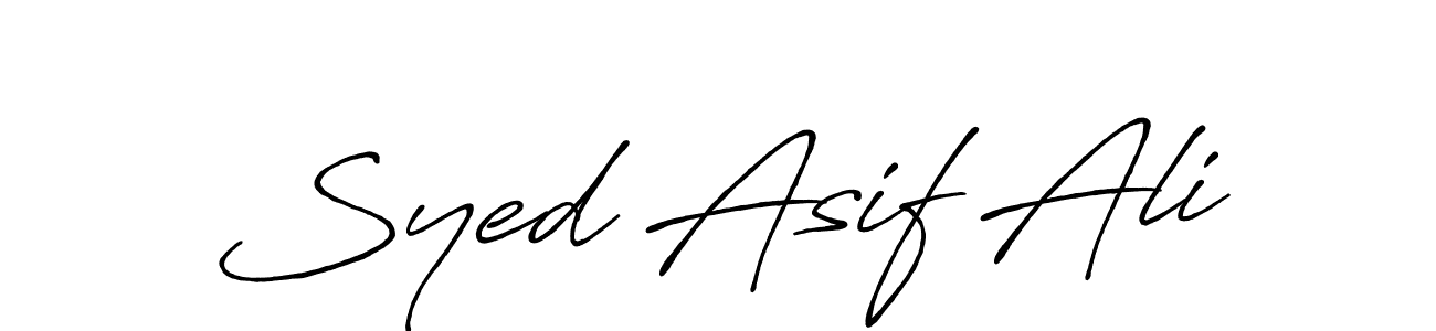 Also we have Syed Asif Ali name is the best signature style. Create professional handwritten signature collection using Antro_Vectra_Bolder autograph style. Syed Asif Ali signature style 7 images and pictures png