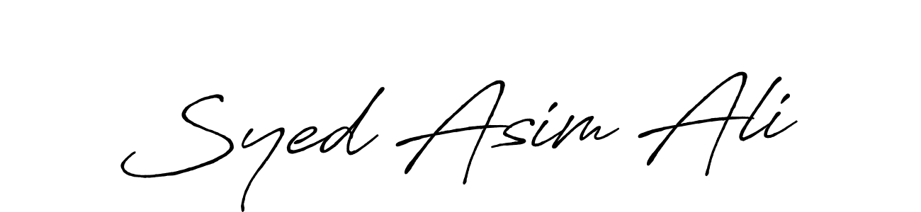 Syed Asim Ali stylish signature style. Best Handwritten Sign (Antro_Vectra_Bolder) for my name. Handwritten Signature Collection Ideas for my name Syed Asim Ali. Syed Asim Ali signature style 7 images and pictures png