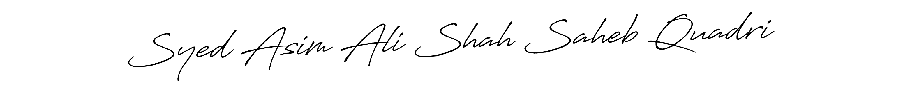 Make a beautiful signature design for name Syed Asim Ali Shah Saheb Quadri. Use this online signature maker to create a handwritten signature for free. Syed Asim Ali Shah Saheb Quadri signature style 7 images and pictures png