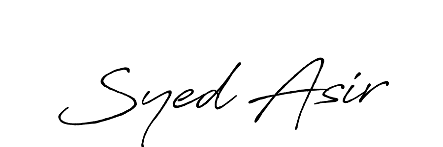 Design your own signature with our free online signature maker. With this signature software, you can create a handwritten (Antro_Vectra_Bolder) signature for name Syed Asir. Syed Asir signature style 7 images and pictures png