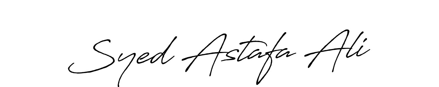 Make a beautiful signature design for name Syed Astafa Ali. With this signature (Antro_Vectra_Bolder) style, you can create a handwritten signature for free. Syed Astafa Ali signature style 7 images and pictures png