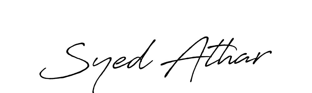 The best way (Antro_Vectra_Bolder) to make a short signature is to pick only two or three words in your name. The name Syed Athar include a total of six letters. For converting this name. Syed Athar signature style 7 images and pictures png