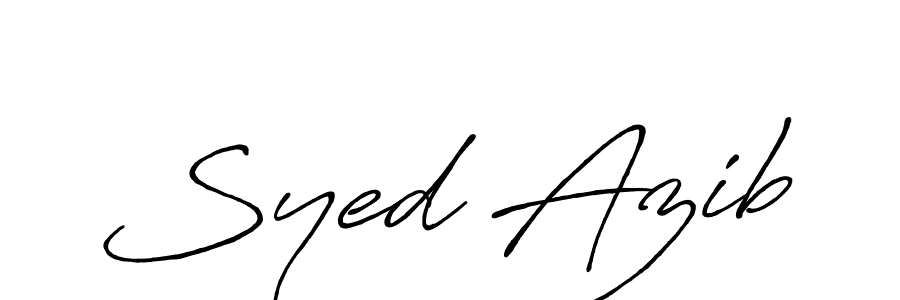 How to make Syed Azib signature? Antro_Vectra_Bolder is a professional autograph style. Create handwritten signature for Syed Azib name. Syed Azib signature style 7 images and pictures png