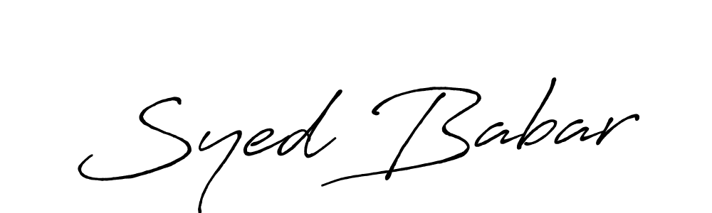 Antro_Vectra_Bolder is a professional signature style that is perfect for those who want to add a touch of class to their signature. It is also a great choice for those who want to make their signature more unique. Get Syed Babar name to fancy signature for free. Syed Babar signature style 7 images and pictures png