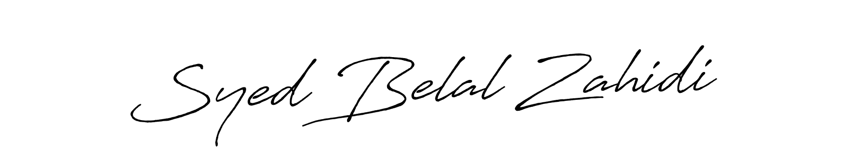 How to make Syed Belal Zahidi signature? Antro_Vectra_Bolder is a professional autograph style. Create handwritten signature for Syed Belal Zahidi name. Syed Belal Zahidi signature style 7 images and pictures png