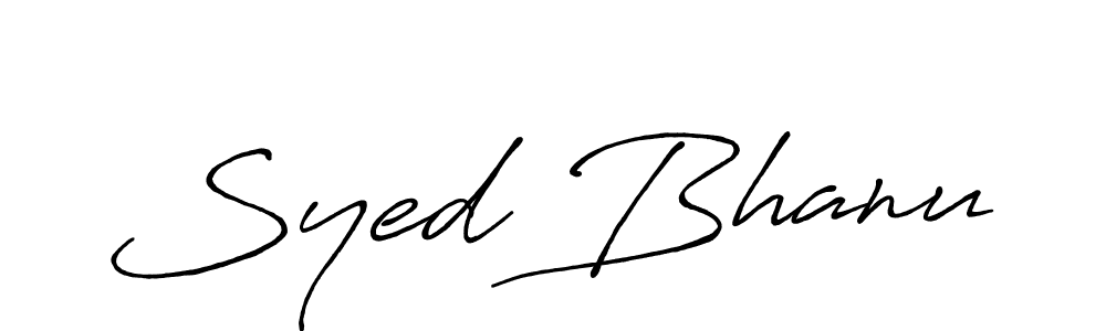 Syed Bhanu stylish signature style. Best Handwritten Sign (Antro_Vectra_Bolder) for my name. Handwritten Signature Collection Ideas for my name Syed Bhanu. Syed Bhanu signature style 7 images and pictures png