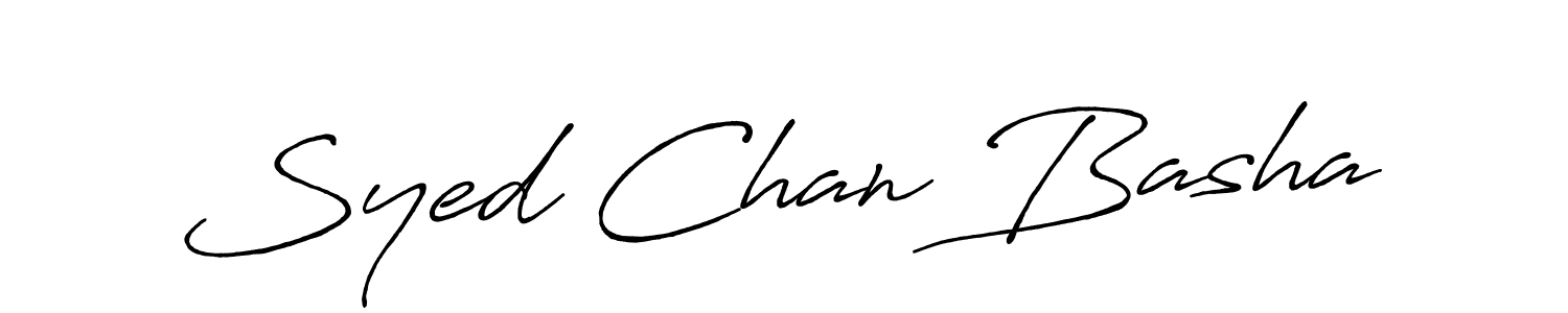 Also we have Syed Chan Basha name is the best signature style. Create professional handwritten signature collection using Antro_Vectra_Bolder autograph style. Syed Chan Basha signature style 7 images and pictures png