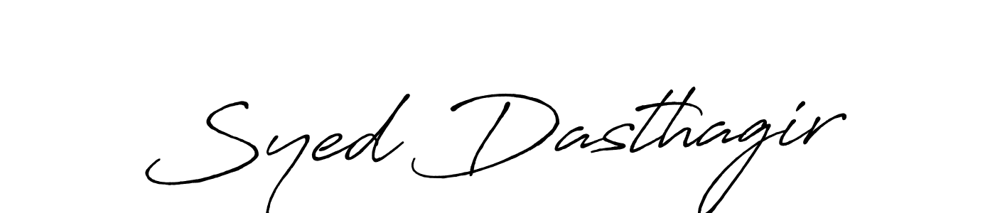 Syed Dasthagir stylish signature style. Best Handwritten Sign (Antro_Vectra_Bolder) for my name. Handwritten Signature Collection Ideas for my name Syed Dasthagir. Syed Dasthagir signature style 7 images and pictures png