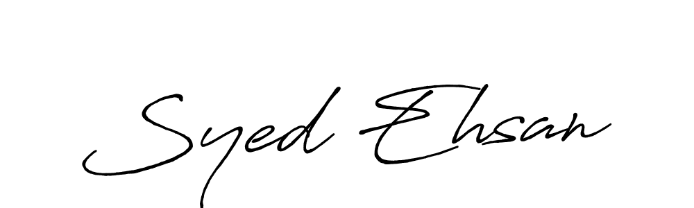 Also we have Syed Ehsan name is the best signature style. Create professional handwritten signature collection using Antro_Vectra_Bolder autograph style. Syed Ehsan signature style 7 images and pictures png