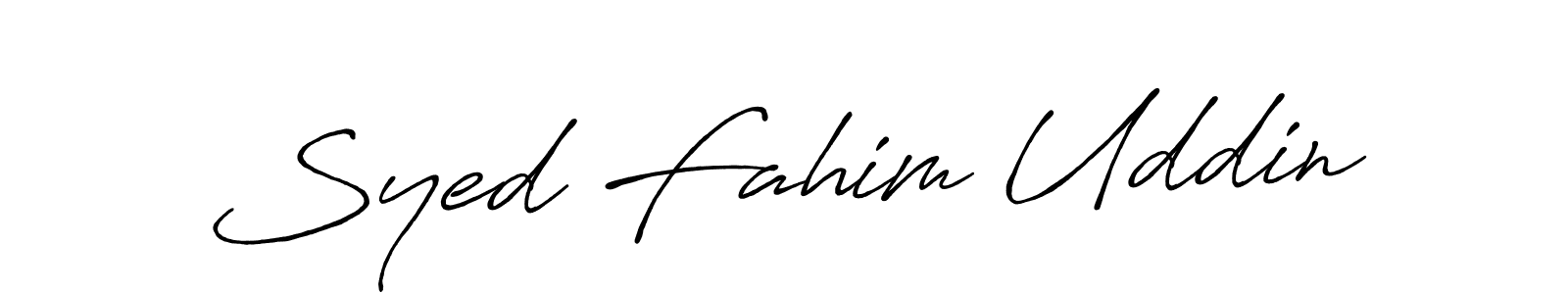 Also we have Syed Fahim Uddin name is the best signature style. Create professional handwritten signature collection using Antro_Vectra_Bolder autograph style. Syed Fahim Uddin signature style 7 images and pictures png