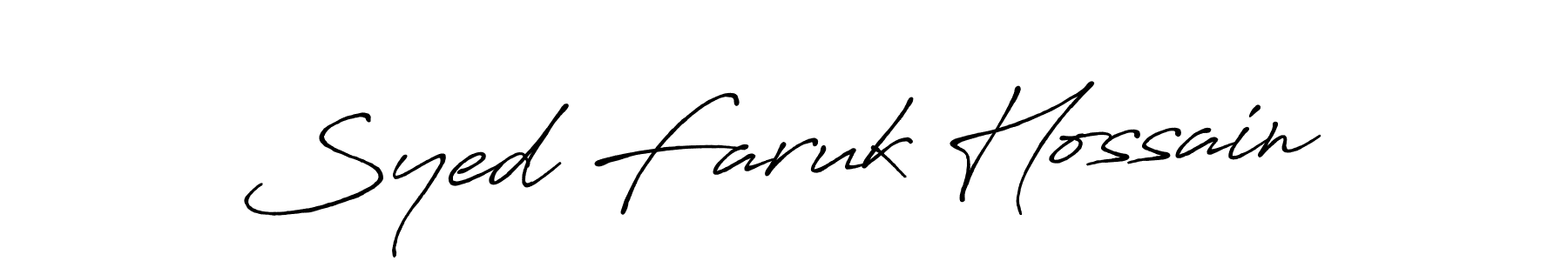 How to make Syed Faruk Hossain signature? Antro_Vectra_Bolder is a professional autograph style. Create handwritten signature for Syed Faruk Hossain name. Syed Faruk Hossain signature style 7 images and pictures png