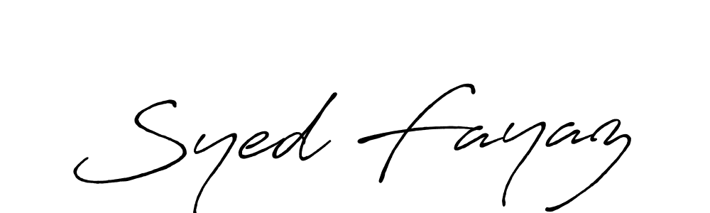 How to make Syed Fayaz signature? Antro_Vectra_Bolder is a professional autograph style. Create handwritten signature for Syed Fayaz name. Syed Fayaz signature style 7 images and pictures png