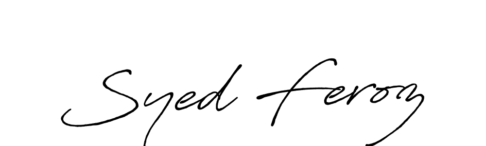 Syed Feroz stylish signature style. Best Handwritten Sign (Antro_Vectra_Bolder) for my name. Handwritten Signature Collection Ideas for my name Syed Feroz. Syed Feroz signature style 7 images and pictures png