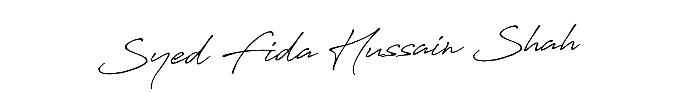 Syed Fida Hussain Shah stylish signature style. Best Handwritten Sign (Antro_Vectra_Bolder) for my name. Handwritten Signature Collection Ideas for my name Syed Fida Hussain Shah. Syed Fida Hussain Shah signature style 7 images and pictures png