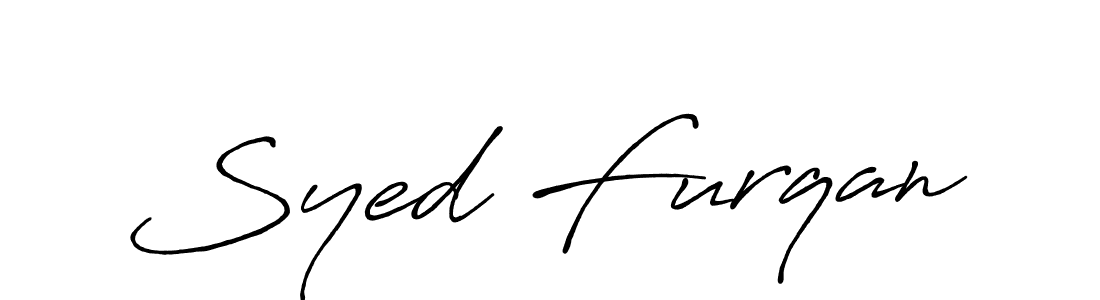 Design your own signature with our free online signature maker. With this signature software, you can create a handwritten (Antro_Vectra_Bolder) signature for name Syed Furqan. Syed Furqan signature style 7 images and pictures png