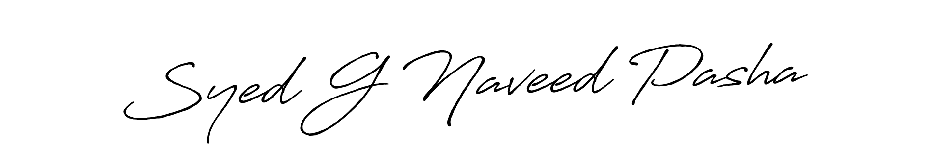 Also You can easily find your signature by using the search form. We will create Syed G Naveed Pasha name handwritten signature images for you free of cost using Antro_Vectra_Bolder sign style. Syed G Naveed Pasha signature style 7 images and pictures png