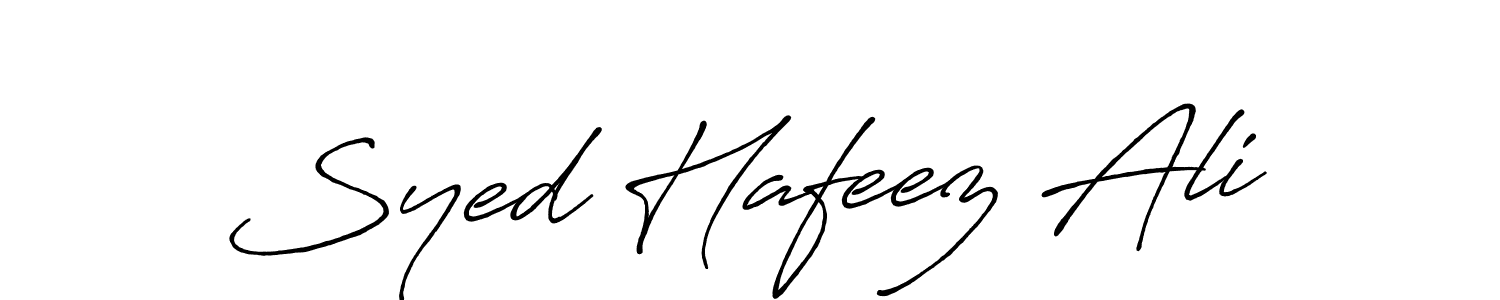 Syed Hafeez Ali stylish signature style. Best Handwritten Sign (Antro_Vectra_Bolder) for my name. Handwritten Signature Collection Ideas for my name Syed Hafeez Ali. Syed Hafeez Ali signature style 7 images and pictures png