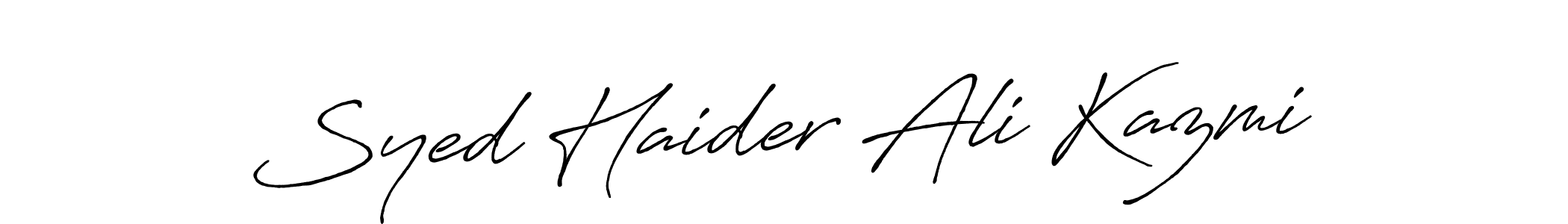 Make a short Syed Haider Ali Kazmi signature style. Manage your documents anywhere anytime using Antro_Vectra_Bolder. Create and add eSignatures, submit forms, share and send files easily. Syed Haider Ali Kazmi signature style 7 images and pictures png
