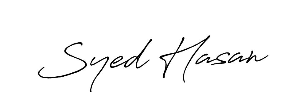 Use a signature maker to create a handwritten signature online. With this signature software, you can design (Antro_Vectra_Bolder) your own signature for name Syed Hasan. Syed Hasan signature style 7 images and pictures png