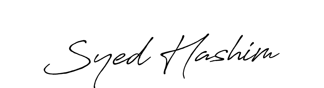 Design your own signature with our free online signature maker. With this signature software, you can create a handwritten (Antro_Vectra_Bolder) signature for name Syed Hashim. Syed Hashim signature style 7 images and pictures png