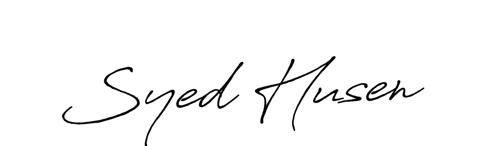 It looks lik you need a new signature style for name Syed Husen. Design unique handwritten (Antro_Vectra_Bolder) signature with our free signature maker in just a few clicks. Syed Husen signature style 7 images and pictures png