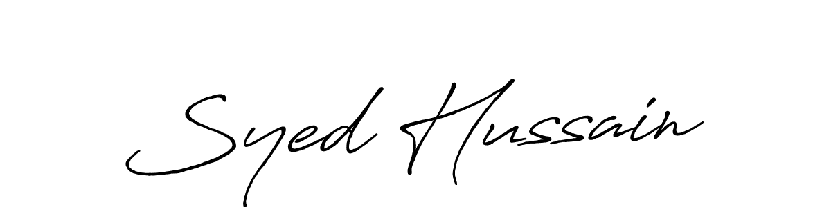 It looks lik you need a new signature style for name Syed Hussain. Design unique handwritten (Antro_Vectra_Bolder) signature with our free signature maker in just a few clicks. Syed Hussain signature style 7 images and pictures png
