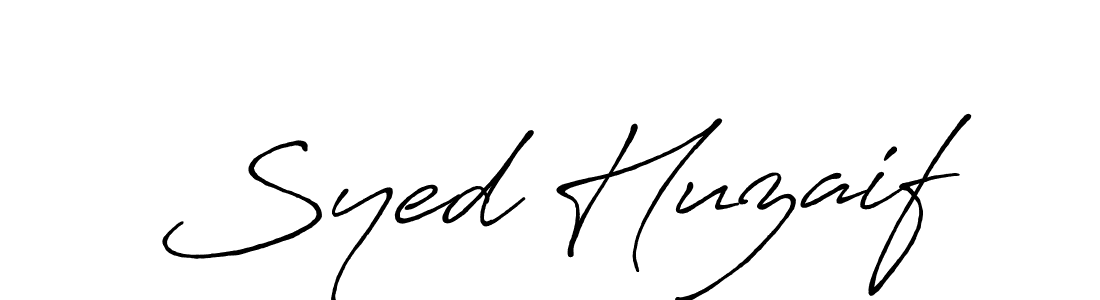 It looks lik you need a new signature style for name Syed Huzaif. Design unique handwritten (Antro_Vectra_Bolder) signature with our free signature maker in just a few clicks. Syed Huzaif signature style 7 images and pictures png