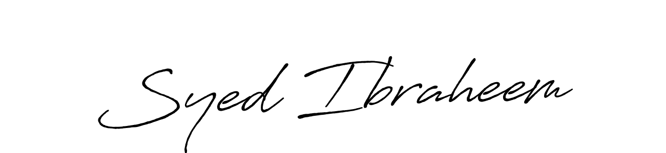 Once you've used our free online signature maker to create your best signature Antro_Vectra_Bolder style, it's time to enjoy all of the benefits that Syed Ibraheem name signing documents. Syed Ibraheem signature style 7 images and pictures png