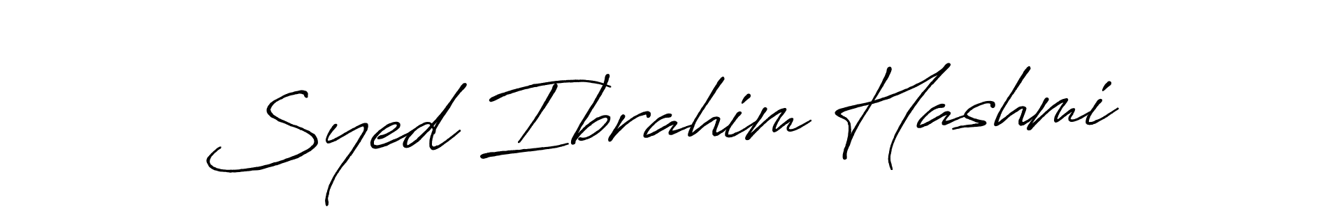 Use a signature maker to create a handwritten signature online. With this signature software, you can design (Antro_Vectra_Bolder) your own signature for name Syed Ibrahim Hashmi. Syed Ibrahim Hashmi signature style 7 images and pictures png