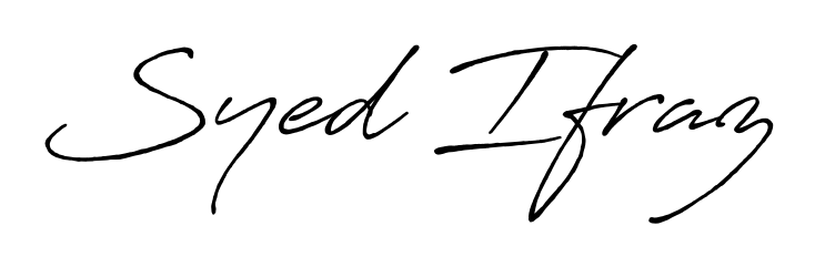 It looks like you need a new signature style for name Syed Ifraz. Design unique handwritten (Antro_Vectra_Bolder) signature with our free signature maker in just a few clicks. Syed Ifraz signature style 7 images and pictures png