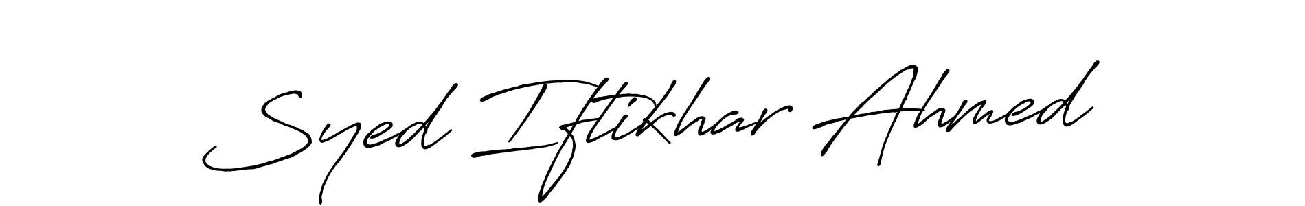 Once you've used our free online signature maker to create your best signature Antro_Vectra_Bolder style, it's time to enjoy all of the benefits that Syed Iftikhar Ahmed name signing documents. Syed Iftikhar Ahmed signature style 7 images and pictures png