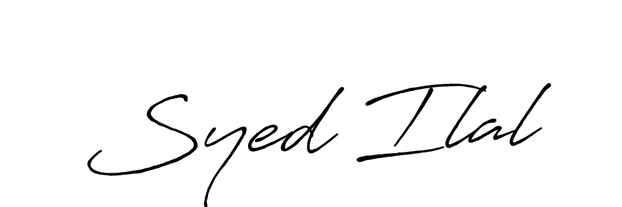 Antro_Vectra_Bolder is a professional signature style that is perfect for those who want to add a touch of class to their signature. It is also a great choice for those who want to make their signature more unique. Get Syed Ilal name to fancy signature for free. Syed Ilal signature style 7 images and pictures png